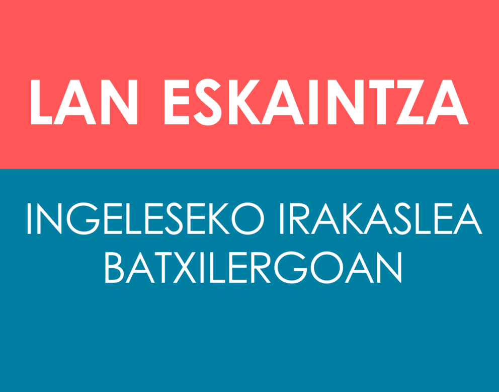 ingeleseko irakaslea