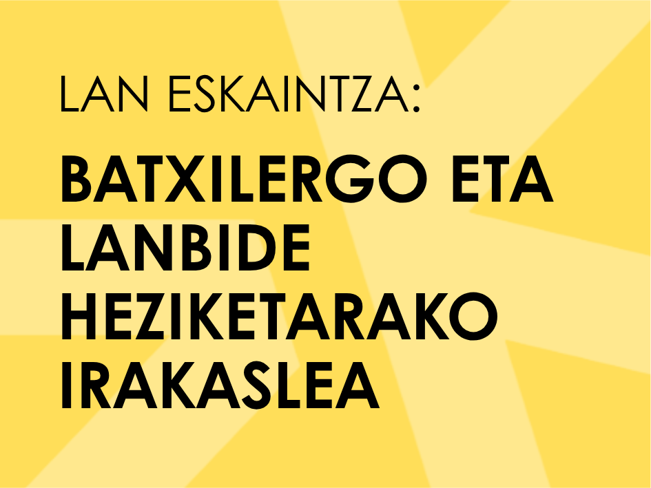 LAN ESKAINTZA - IRAKASLEA BIO-LS